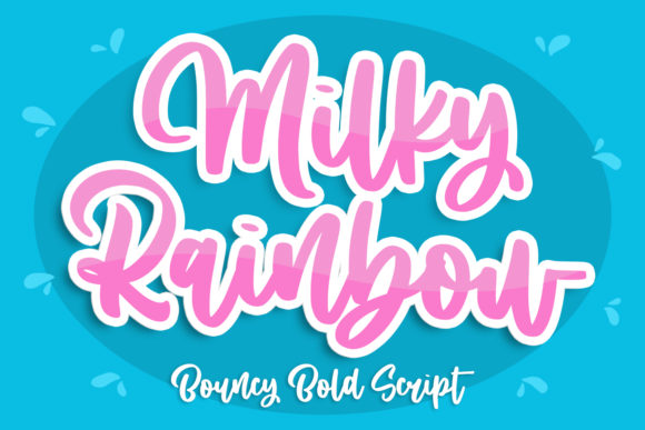 Milky Rainbow: A Joyful Display Font for Creative Projects
