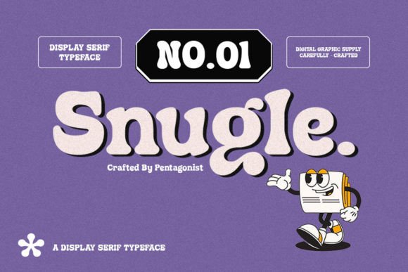 Snugle: A Playful Display Font for Vibrant Designs