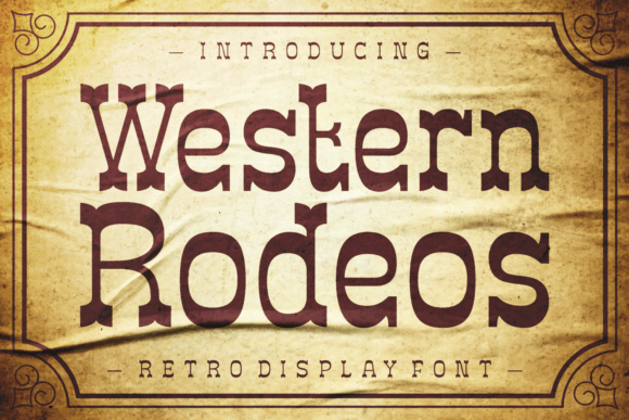 Western Rodeos: A Vintage Font for Modern Design Impact